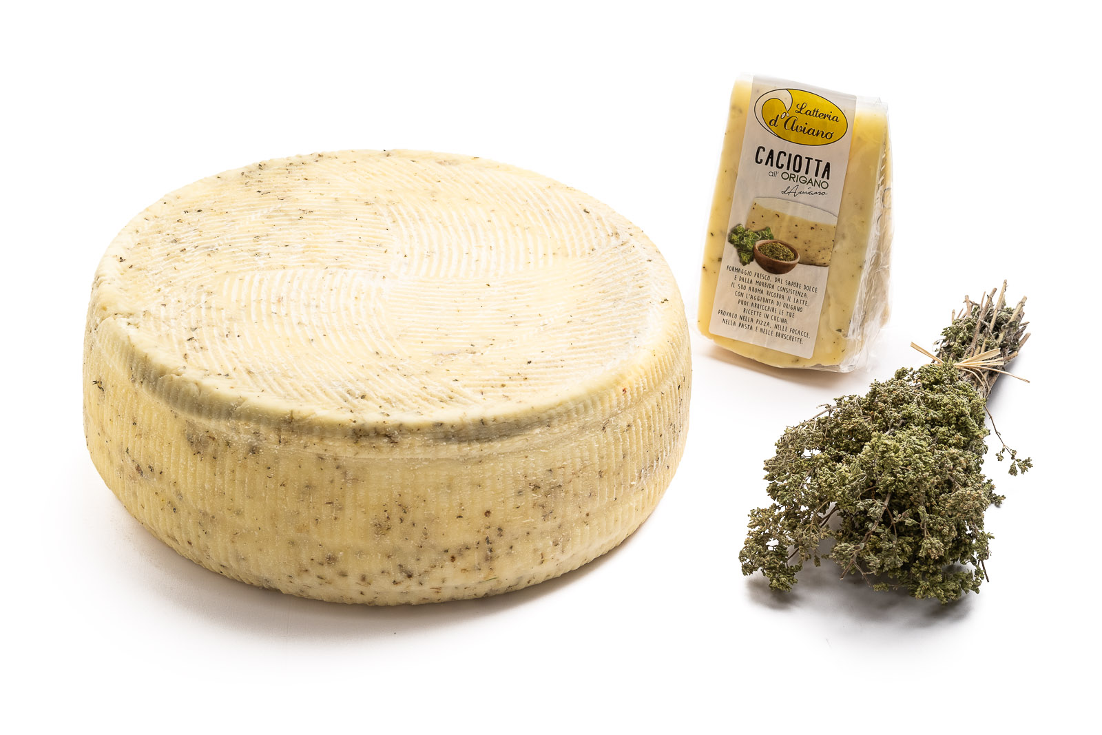 Caciotta d'Aviano - origano- Del Ben formaggi - 2kg
