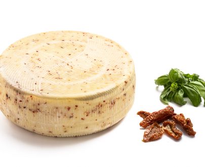 Caciotta d'Aviano pomodoro e basilico - Del Ben formaggi - 4kg