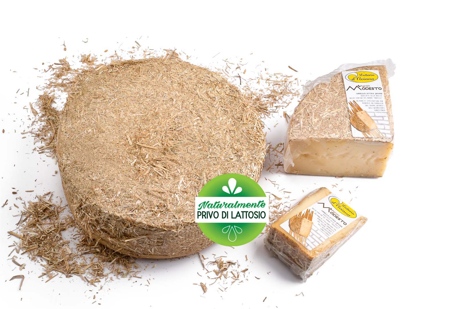 Formaggio - senza lattosio - Gran Modesto sottopaglia 12 mesi - Del Ben Formaggi